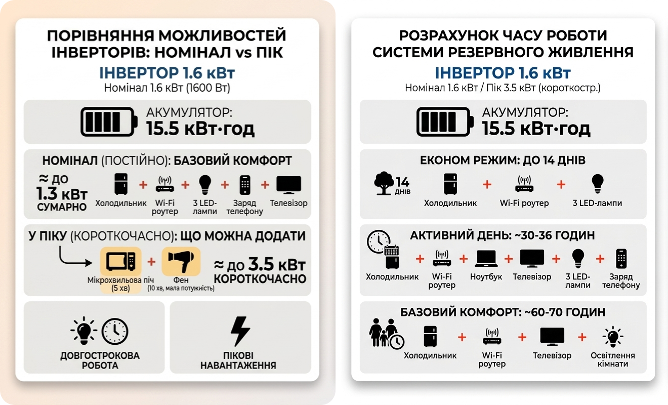 Розрахунок часу роботи